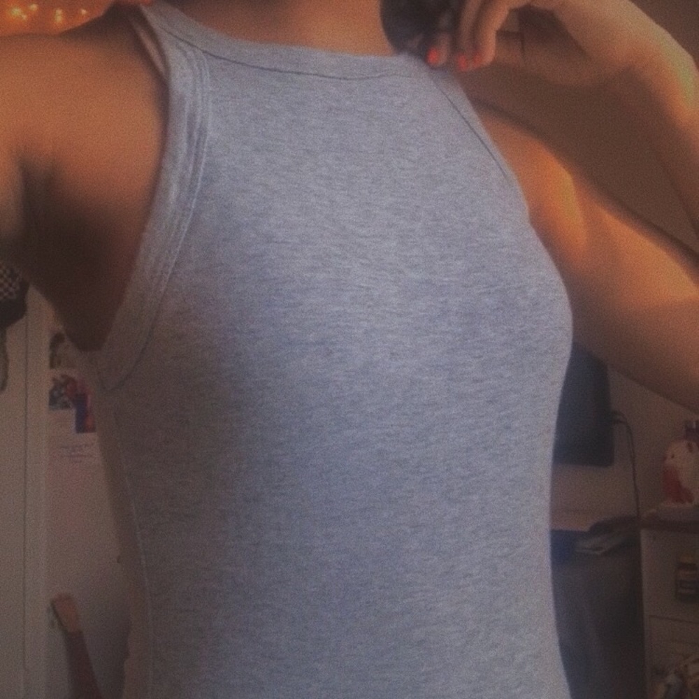 heather grey bodysuit!⁂